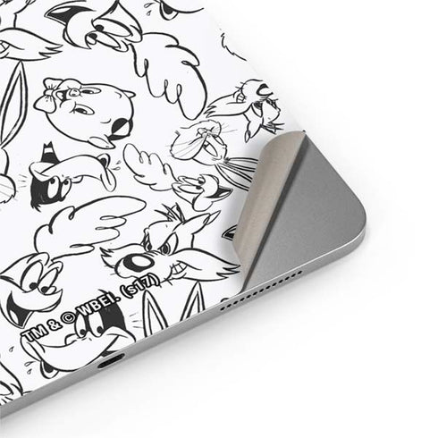 Looney Tunes Looney Squad Black and White Grid Apple iPad Air Skin