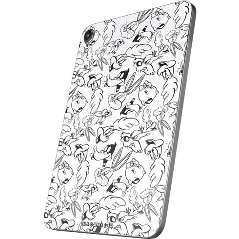 Looney Tunes Looney Squad Black and White Grid Apple iPad Mini Skin