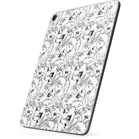 Looney Tunes Looney Squad Black and White Grid Apple iPad Pro Skin