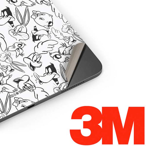 Looney Tunes Looney Squad Black and White Grid Apple iPad Pro Skin