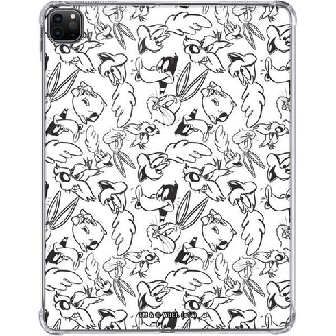 Looney Tunes Looney Squad Black and White Grid iPad Pro 11in (2024) Clear Case