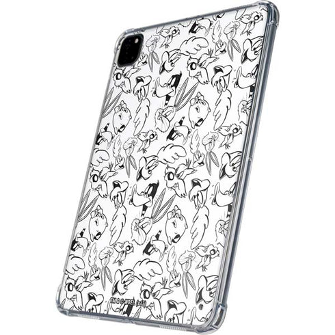 Looney Tunes Looney Squad Black and White Grid iPad Pro 11in (2024) Clear Case