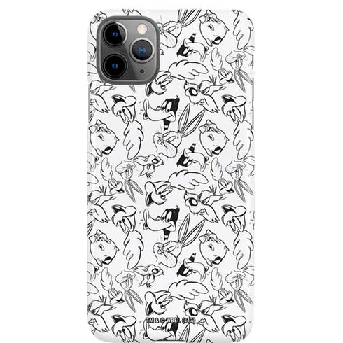 Looney Tunes Looney Squad Black and White Grid iPhone Cases