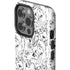 Looney Tunes Looney Squad Black and White Grid iPhone 15 Pro Impact Case