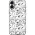 Looney Tunes Looney Squad Black and White Grid iPhone 16 Plus Skin