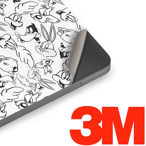 Looney Tunes Looney Squad Black and White Grid Apple MacBook Air Skin
