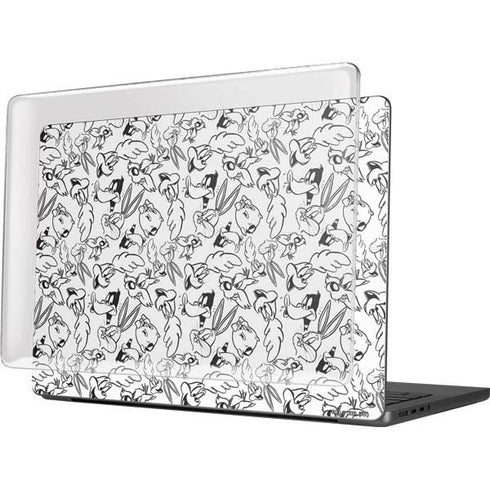 Looney Tunes Looney Squad Black and White Grid MacBook Pro 14in (2021-24) Case plus Skin