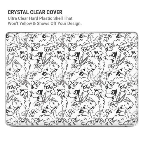 Looney Tunes Looney Squad Black and White Grid MacBook Pro 14in (2021-24) Case plus Skin