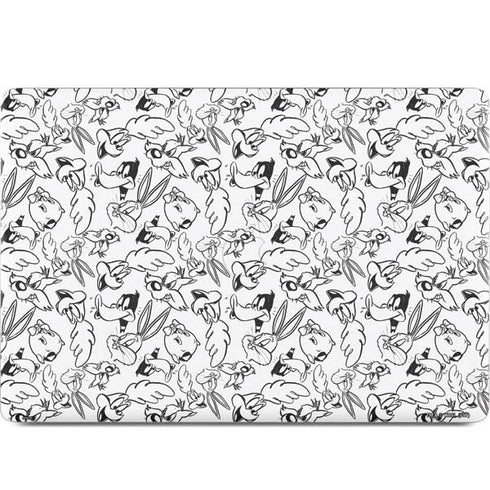 Looney Tunes Looney Squad Black and White Grid MacBook Skins