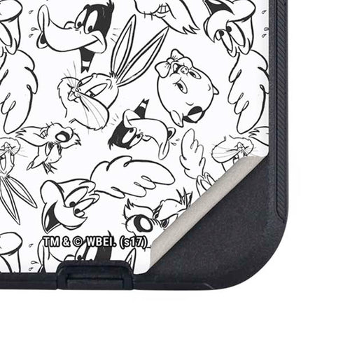 Looney Tunes Looney Squad Black and White Grid Otterbox Defender iPhone Skin