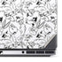 Looney Tunes Looney Squad Black and White Grid Dell Precision Skin