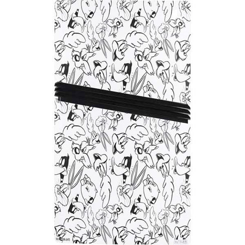 Looney Tunes Looney Squad Black and White Grid PS5 Pro Console Skin
