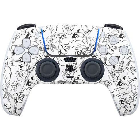 Looney Tunes Looney Squad Black and White Grid PlayStation PS5 Skins