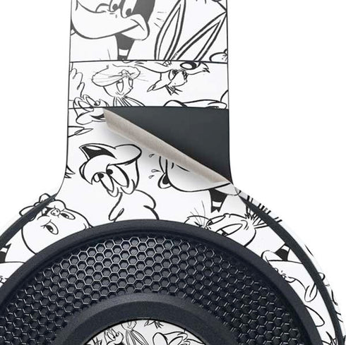 Looney Tunes Looney Squad Black and White Grid Razer Kraken X Skin