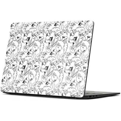 Looney Tunes Looney Squad Black and White Grid Surface Laptop 7 13.8in Skin