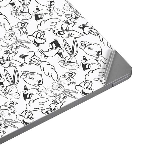 Looney Tunes Looney Squad Black and White Grid Laptop Skins