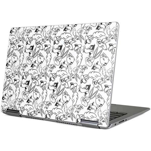 Looney Tunes Looney Squad Black and White Grid Yoga 710 14in Skin