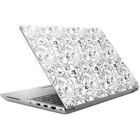 Looney Tunes Looney Squad Black and White Grid HP ZBook Fury 16 G10 Skin