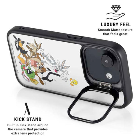 Looney Tunes All Together iPhone 16e Kickstand Case