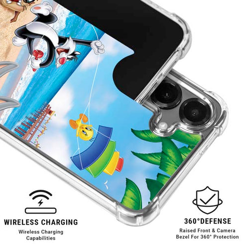 Looney Tunes Beach Galaxy S26 Plus Clear Case