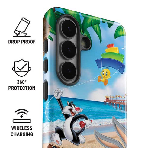 Looney Tunes Beach Galaxy S26 Plus Impact Case