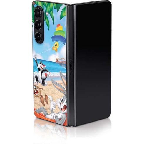 Looney Tunes Beach Galaxy Z Fold5 5G Skin