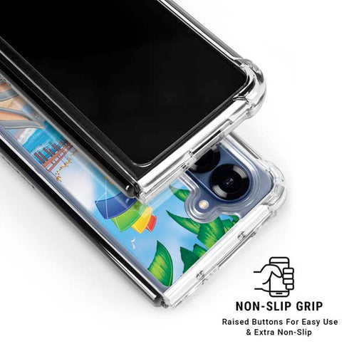 Looney Tunes Beach Galaxy Z Fold6 Clear Case