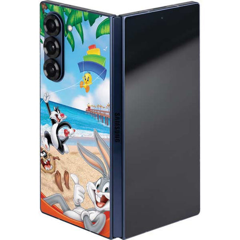Looney Tunes Beach Galaxy Z Fold6 Skin