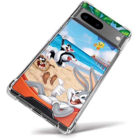 Looney Tunes Beach Google Pixel 8a Clear Case