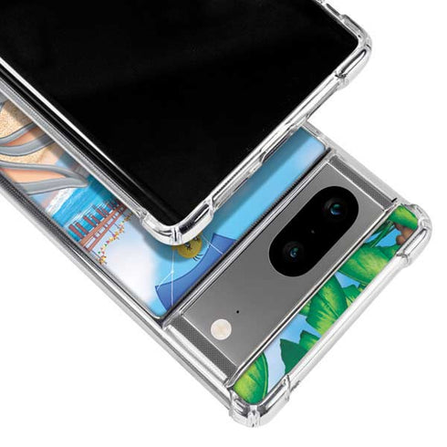 Looney Tunes Beach Google Pixel 8a Clear Case