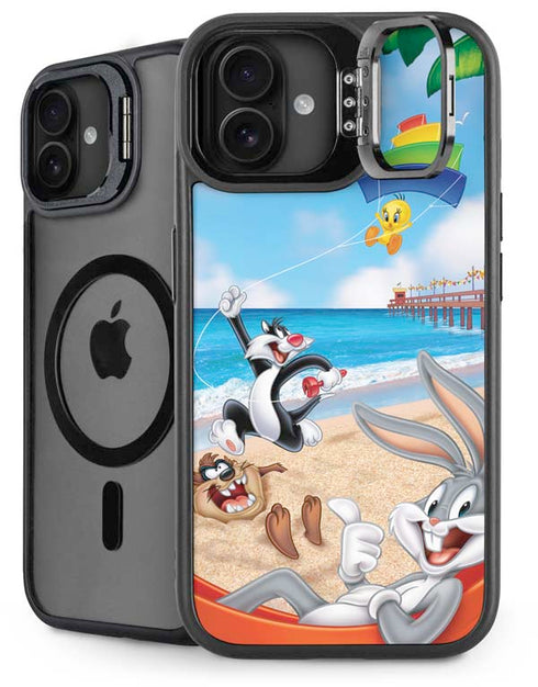 Looney Tunes Beach iPhone 16 Kickstand Case