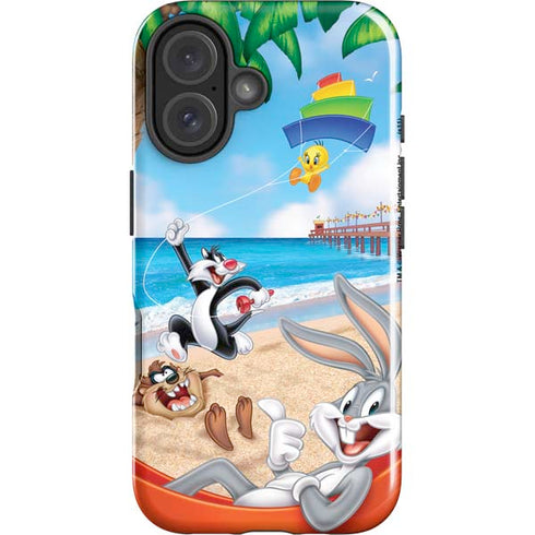 Looney Tunes Beach iPhone 16 Plus Impact Case