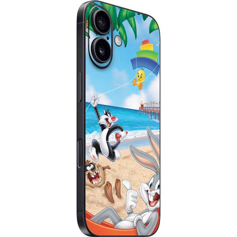 Looney Tunes Beach iPhone 16 Plus Skin