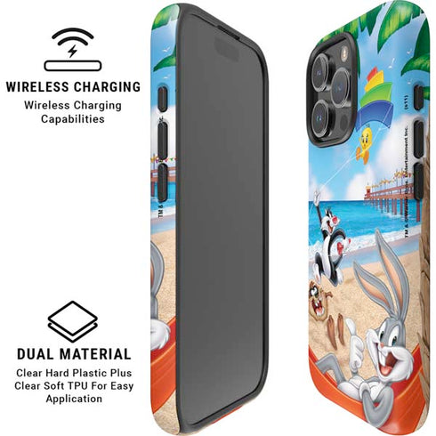 Looney Tunes Beach iPhone 16 Pro Max Magsafe Impact Case