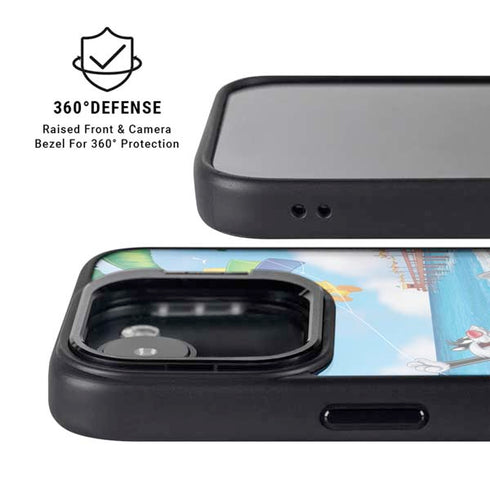 Looney Tunes Beach iPhone 16e Kickstand Case