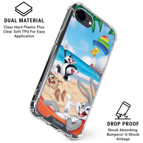 Looney Tunes Beach iPhone 16e Clear Case