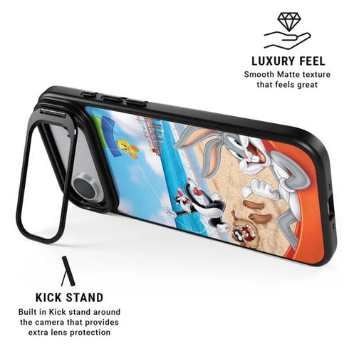 Looney Tunes Beach iPhone 17 Air Kickstand Case