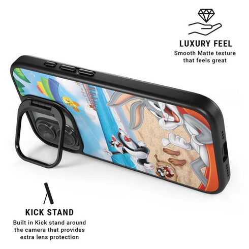 Looney Tunes Beach iPhone 17 Kickstand Case