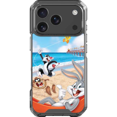 Looney Tunes Beach iPhone 17 Pro Clear Case