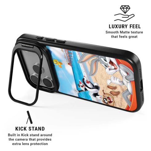 Looney Tunes Beach iPhone 17 Pro Kickstand Case