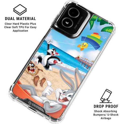Looney Tunes Beach Moto G Power 5G (2024) Clear Case