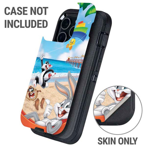 Looney Tunes Beach Otterbox Defender iPhone Skin