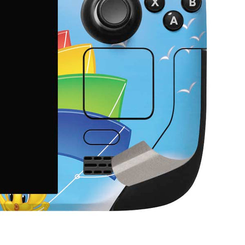 Looney Tunes Beach Steam Deck Handheld Gaming Computer OLED Skin