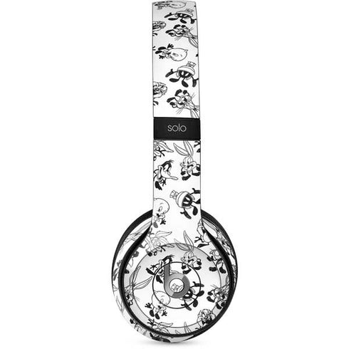 Looney Tunes Big Head Pattern Beats Solo 2 Wired Skin