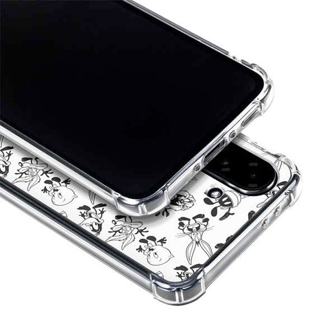 Looney Tunes Big Head Pattern Galaxy A36 5G Clear Case