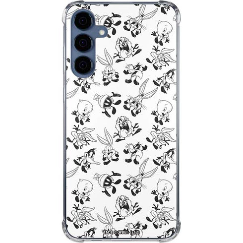 Looney Tunes Big Head Pattern Galaxy A55 5G Clear Case