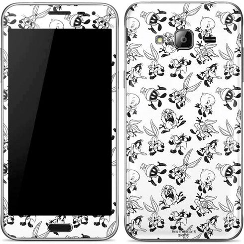 Looney Tunes Big Head Pattern Galaxy J3 Skin