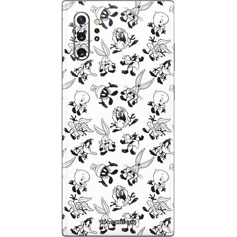 Looney Tunes Big Head Pattern Galaxy Note 10 Plus Skin