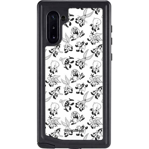 Looney Tunes Big Head Pattern Galaxy Cases
