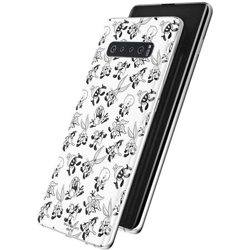 Looney Tunes Big Head Pattern Galaxy S10 Skin